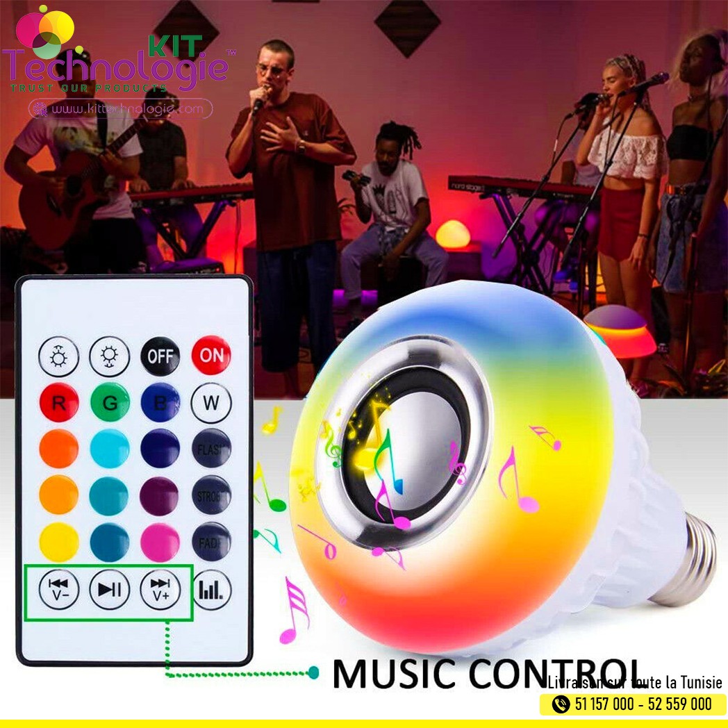 Lampe Led Music Baffle Bluetooth Speaker Bulb