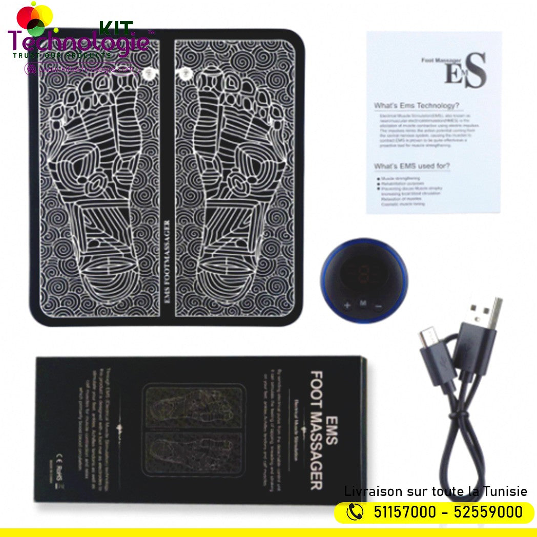 Tapis de massage électrique des pieds (EMS)