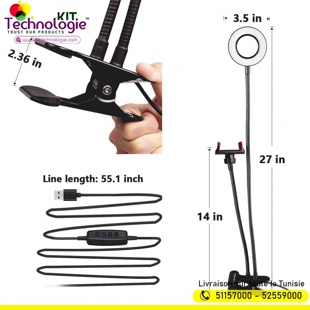 Ring Light & Phone Holder