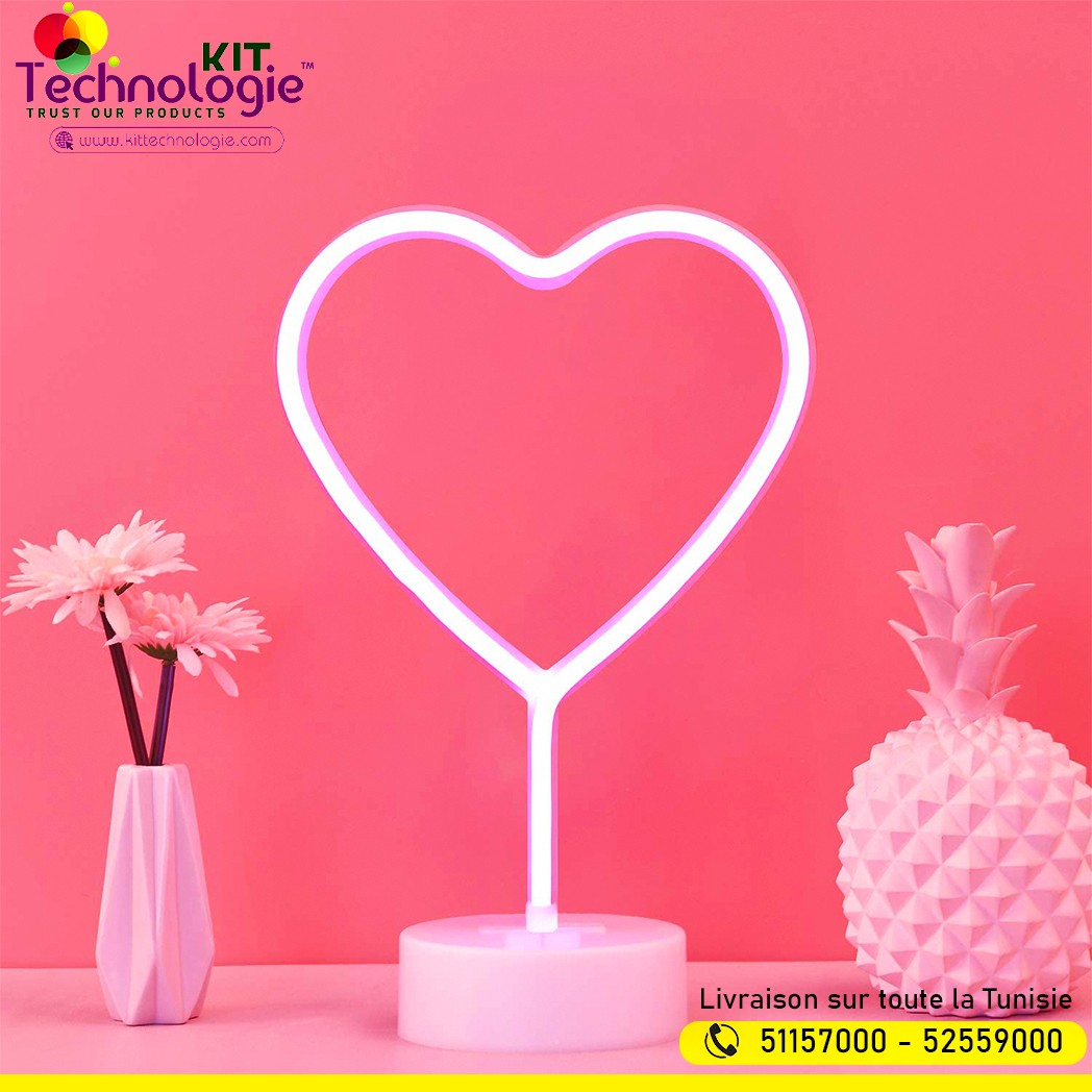Veilleuse Coeur Néon