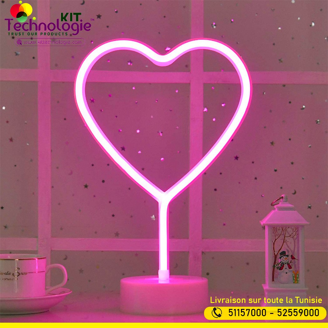 Veilleuse Coeur Néon
