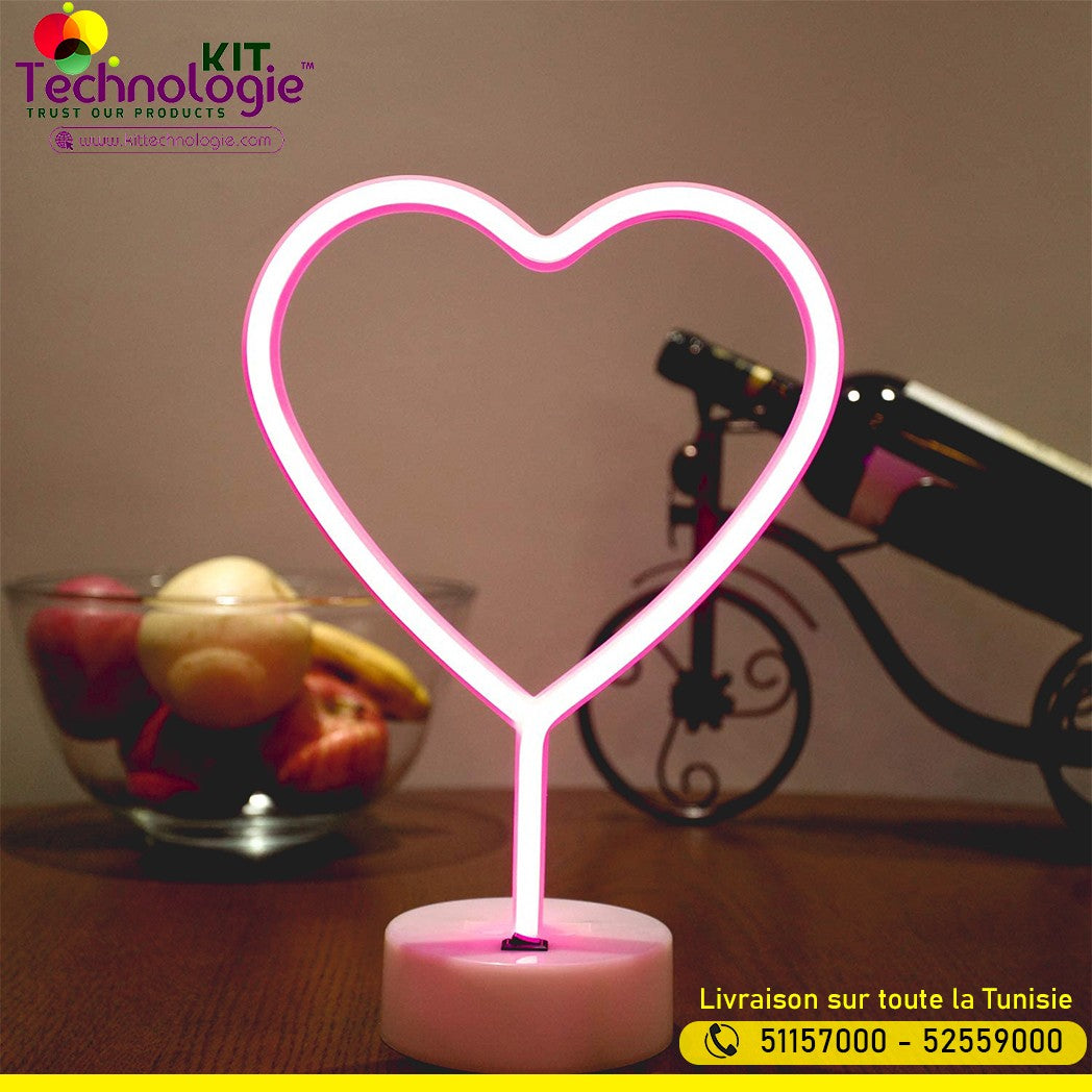 Veilleuse Coeur Néon