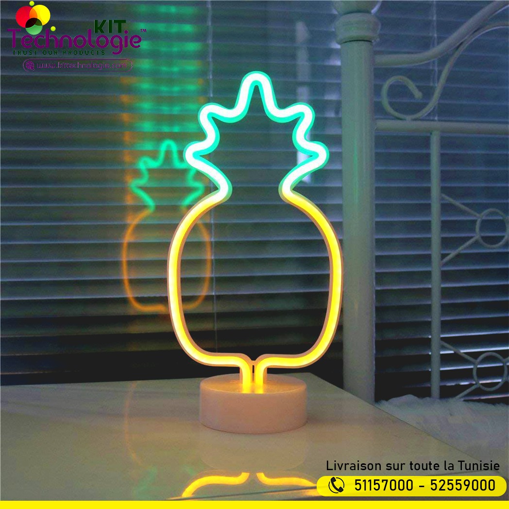 Veilleuse Ananas Néon