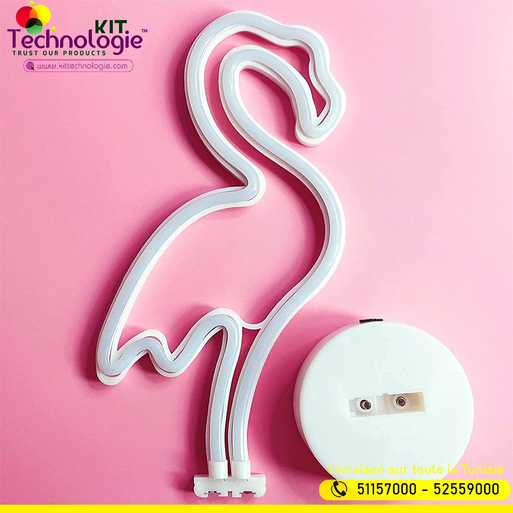 Veilleuse Flamingo Néon