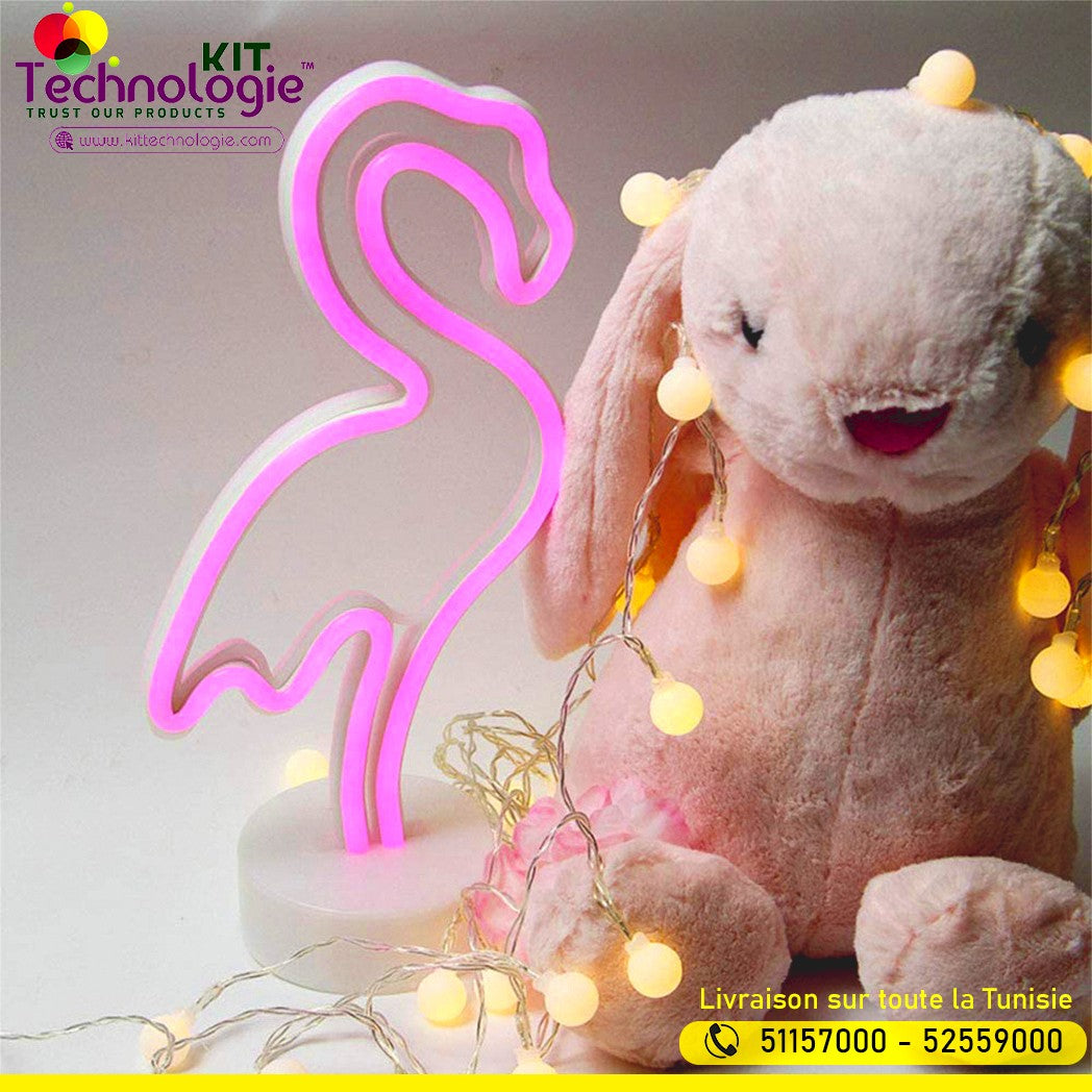 Veilleuse Flamingo Néon