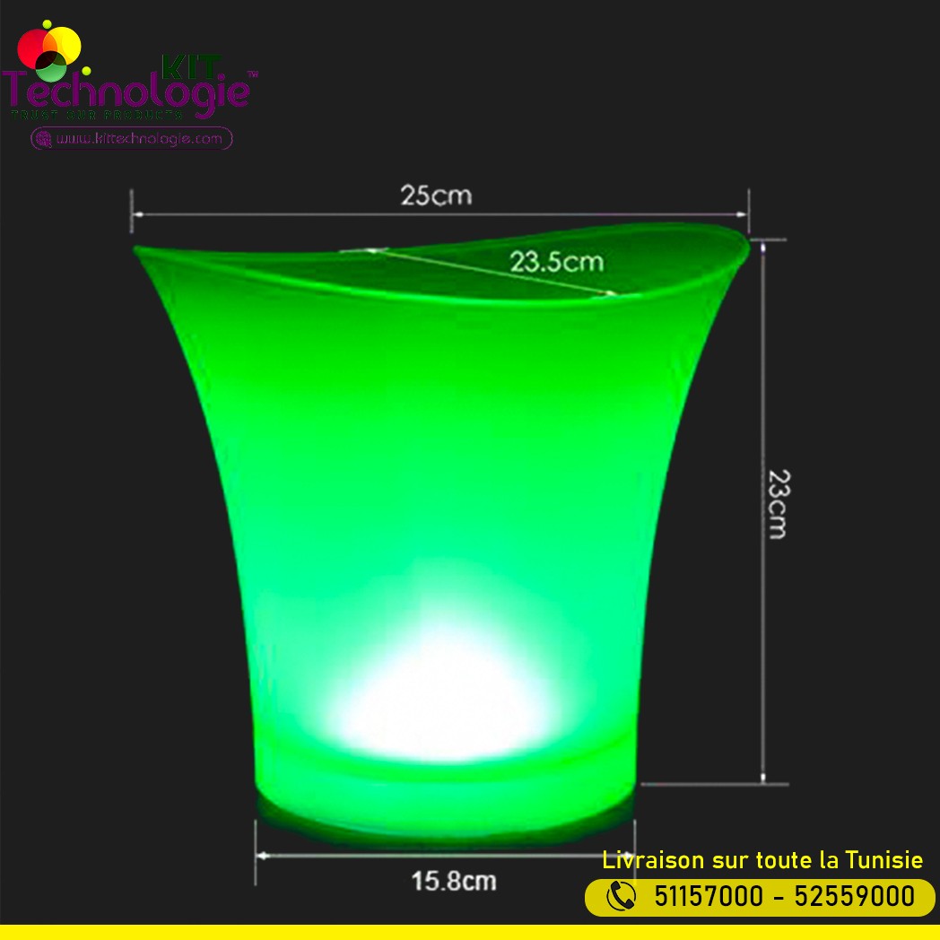 Seau Lumineux Polycarbonate Incassable