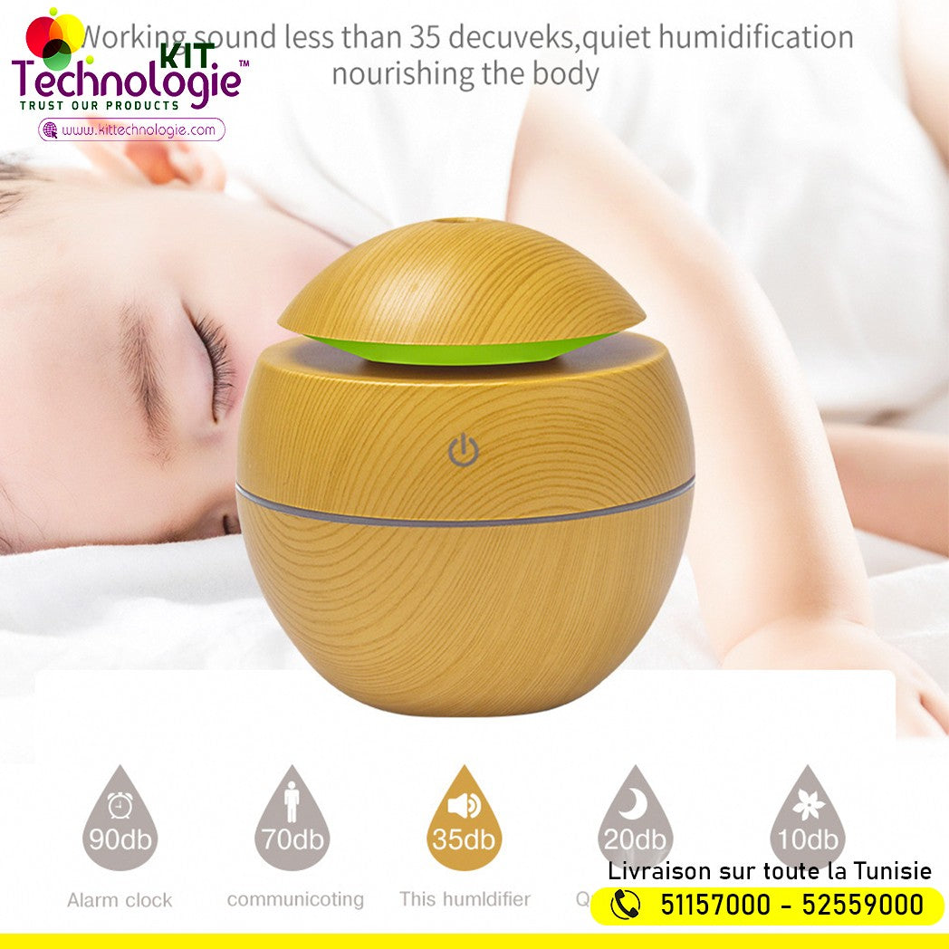 Humidificateur d'air ultrasonique Boule