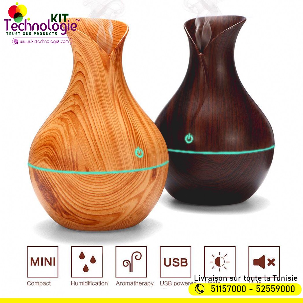Humidificateur d'air ultrasonique Vase