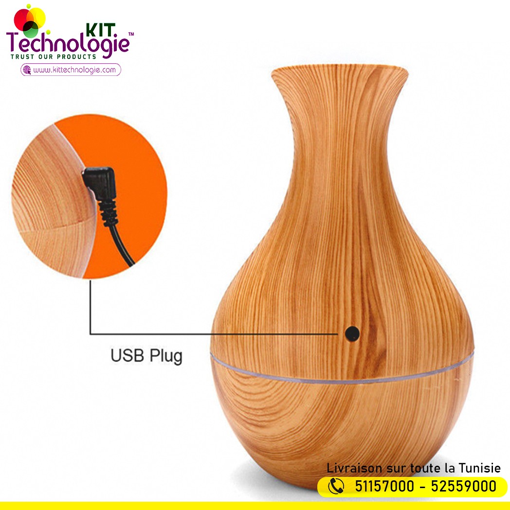Humidificateur d'air ultrasonique Vase