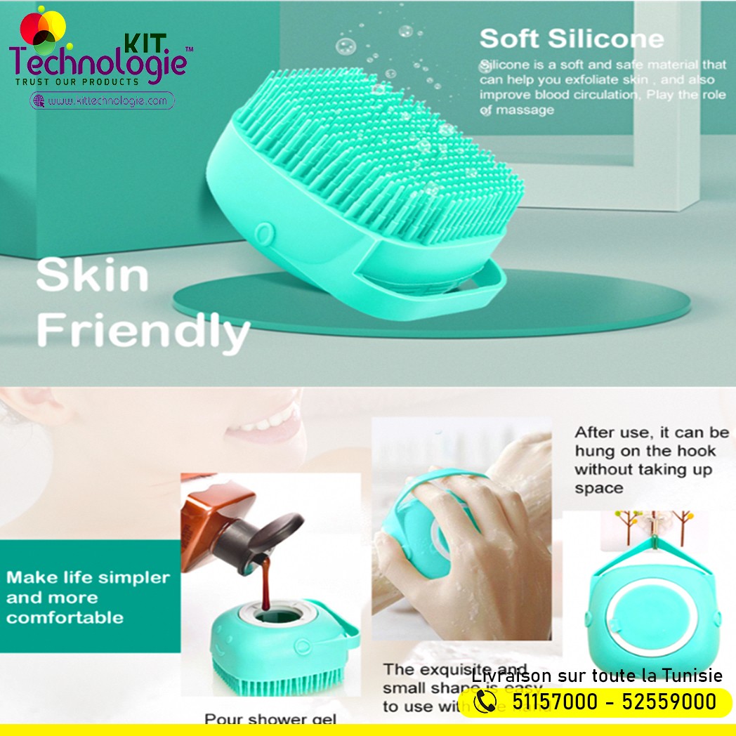 Brosse de bain en Silicone