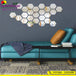 Pack Stickers Muraux ( Miroir Hexagonal 12PCs )
