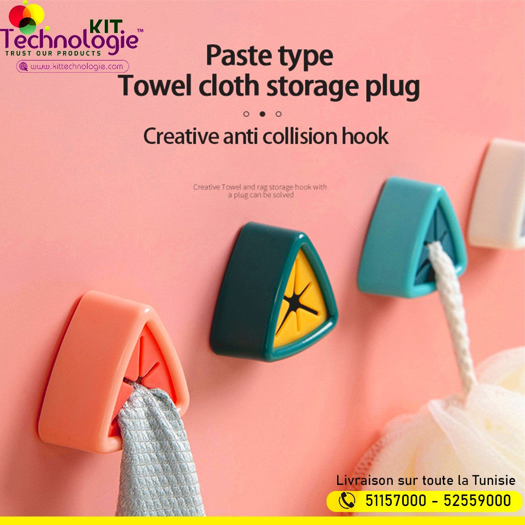 Porte-serviettes adhésif (4Pcs)