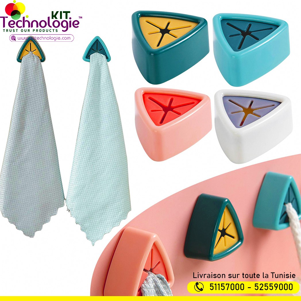 Porte-serviettes adhésif (4Pcs)