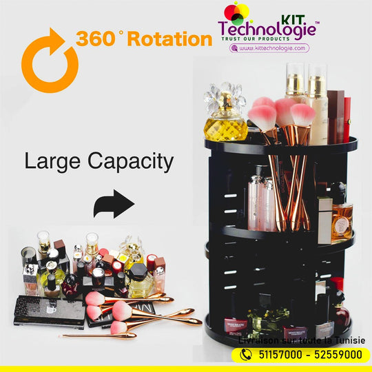 Organisateur Cosmétique Rotatif 360°