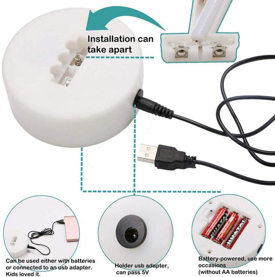 Veilleuse Lune Néon