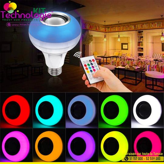 Lampe Led Music Baffle Bluetooth Speaker Bulb
