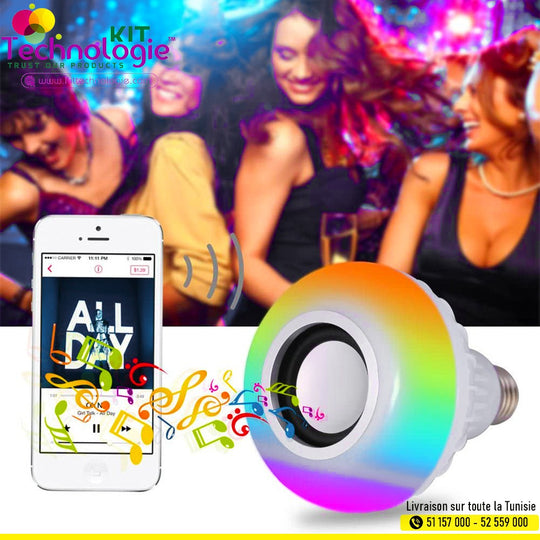 Lampe Led Music Baffle Bluetooth Speaker Bulb