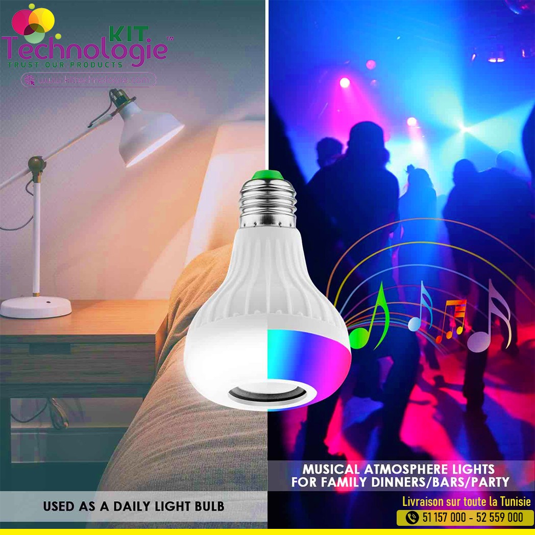 Lampe Led Music Baffle Bluetooth Speaker Bulb
