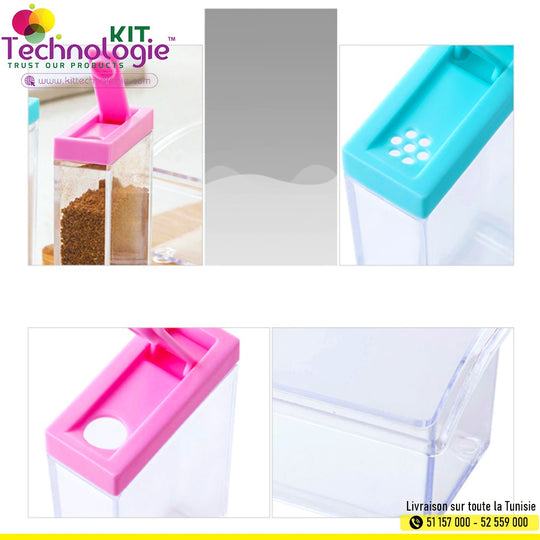 Boites d'épices -6pcs