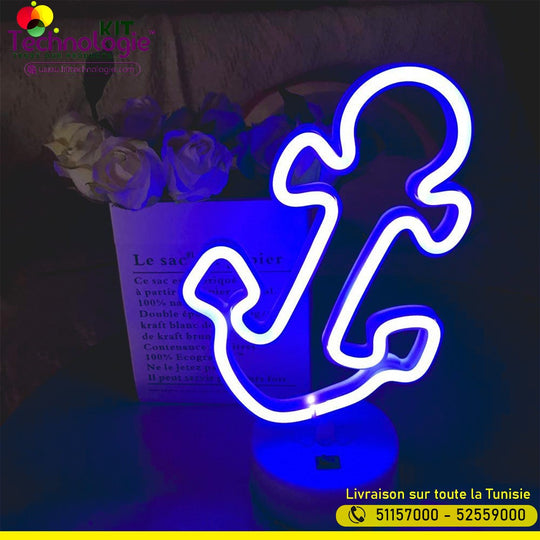 Veilleuse Ancre Néon