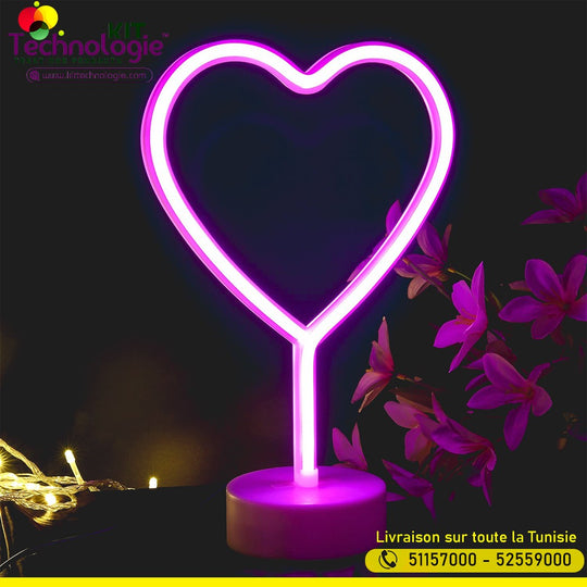 Veilleuse Coeur Néon