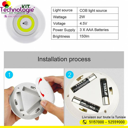 3 Spotes Led Intelligent