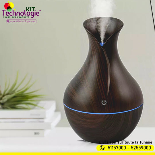 Humidificateur d'air ultrasonique Vase