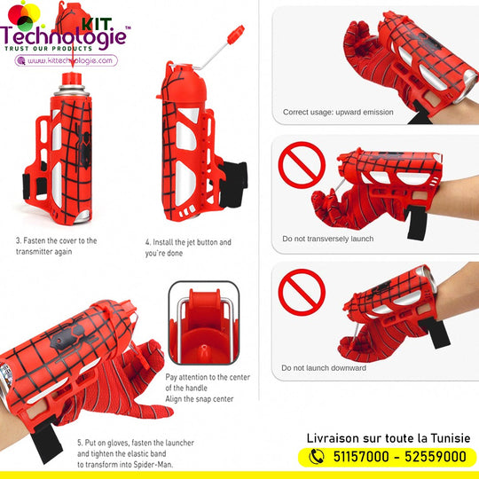 Spiderman Launcher Gant