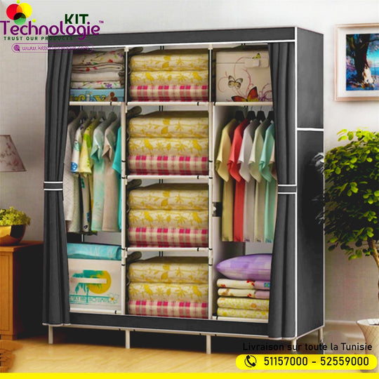 Armoire De Rangement En Tissu 150cm