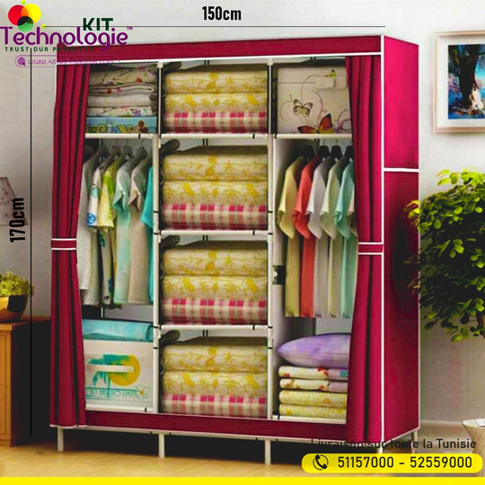 Armoire De Rangement En Tissu 150cm
