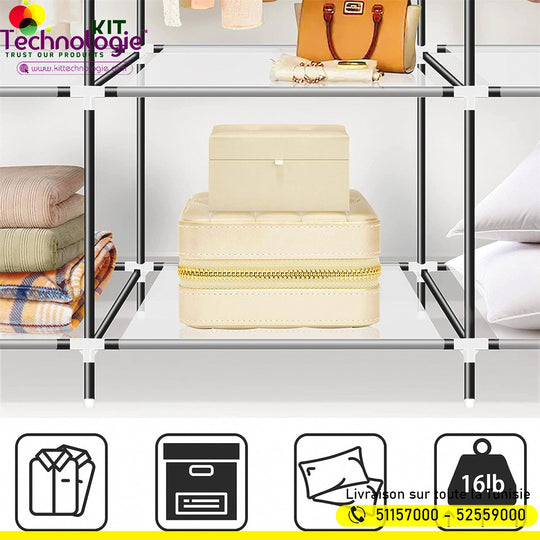 Armoire De Rangement En Tissu 150cm