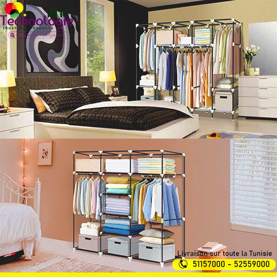 Armoire De Rangement En Tissu 150cm