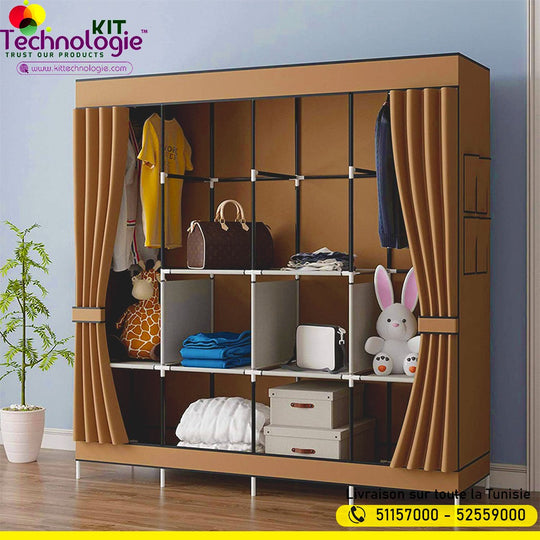 Armoire De Rangement En Tissu 170cm