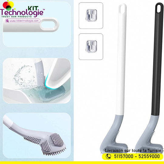 Brosse de Toilette en Silicone