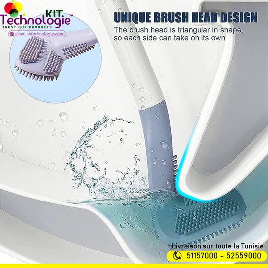 Brosse de Toilette en Silicone