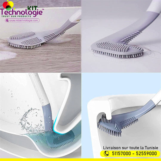 Brosse de Toilette en Silicone